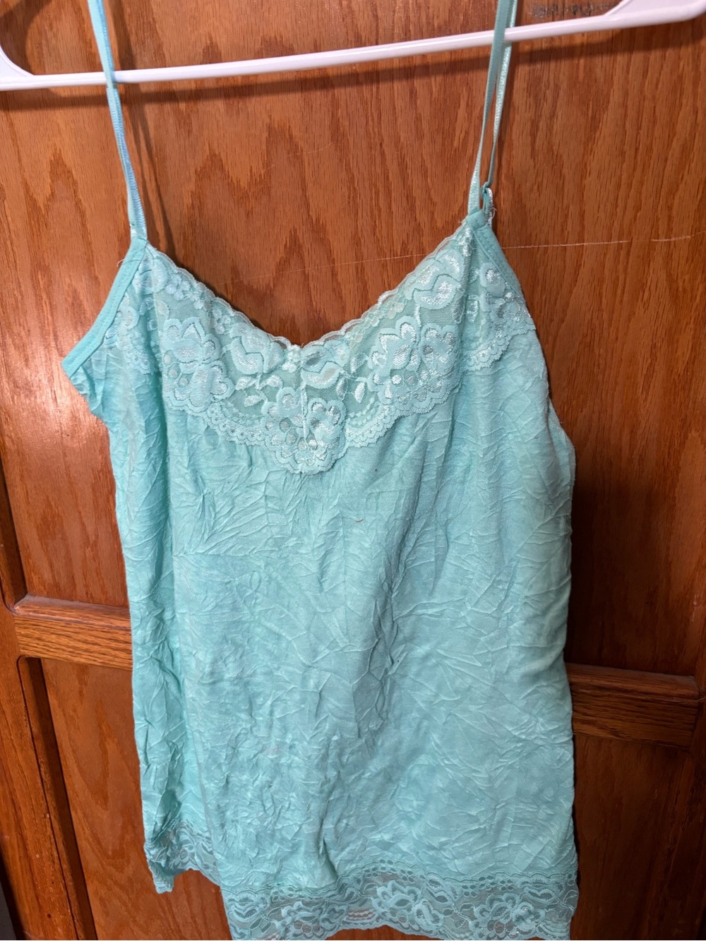 Maurices Mint Lace-Trim Slip Chemise
